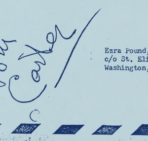 image of envelope addressed to Ezra Pound
