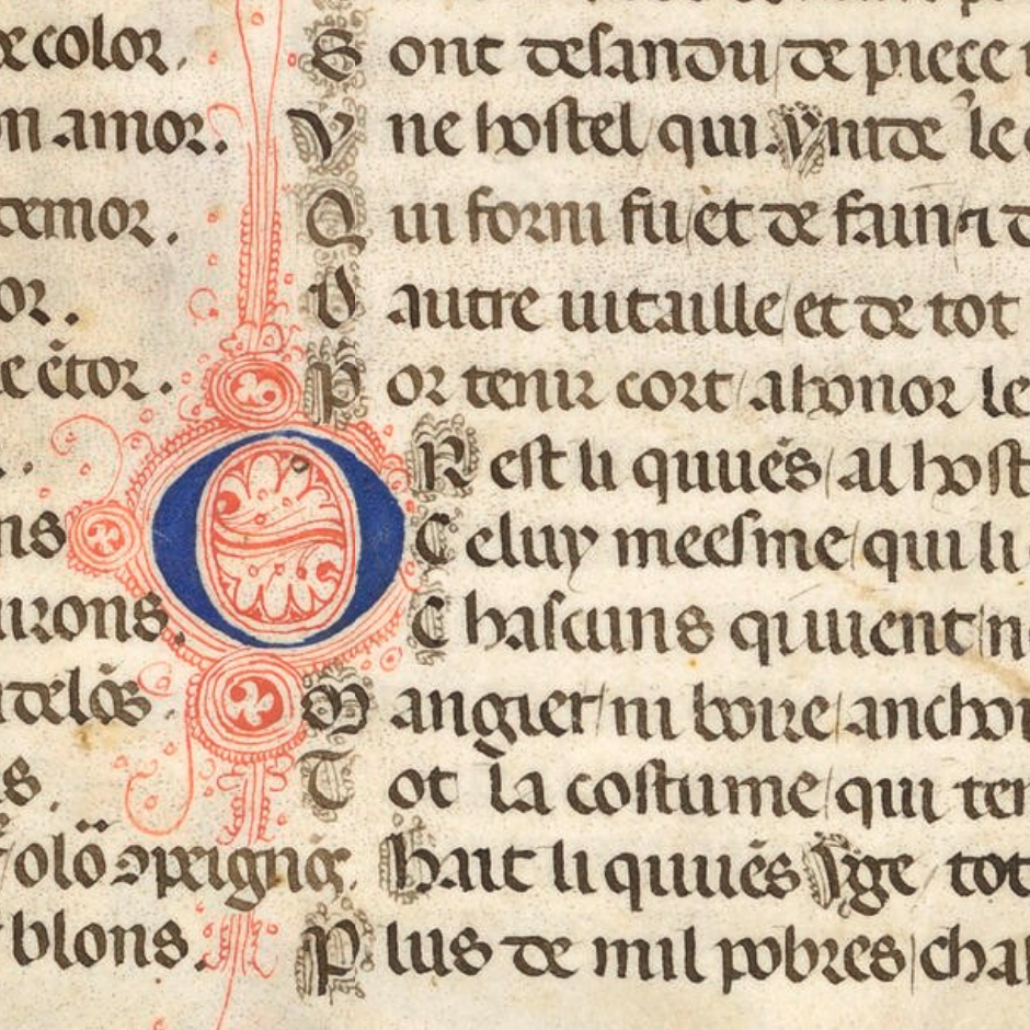 Huon d'Auvergne manuscript image